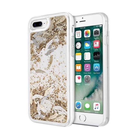 House of Harlow 1960 Gold Glitter Case iPhone 7/8 - Picture 1 of 4